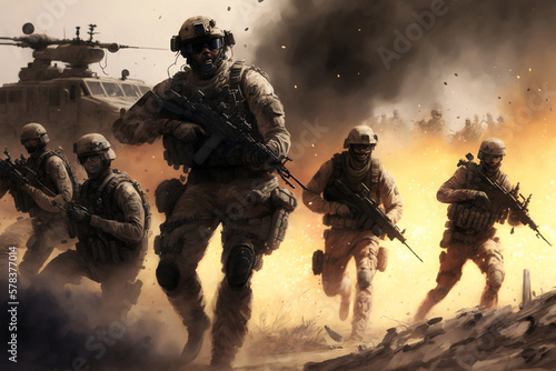 Battlefield Blitz: Soldiers Attack Generative AI