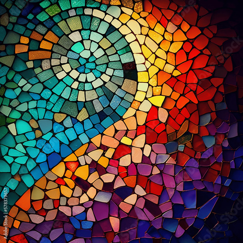 abstract colorful mosaic background