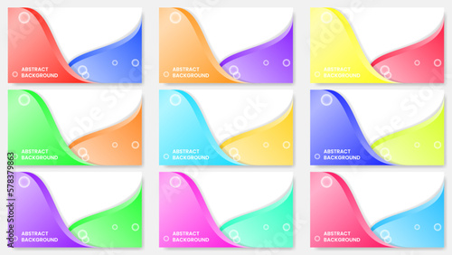 sets of abstract background with bubbles. simple, modern and elegant concept. used for backdrop, banner, flyer or brochure