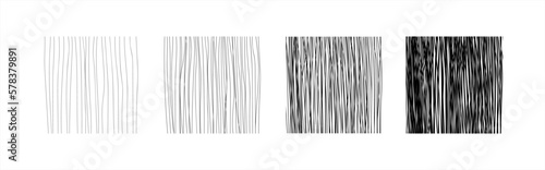 Pencil shaded squares. Pen stroke scribble, hand drawn scrawl sketch texture and line sketched background vector set of pencil stroke square scribble illustration. 10 EPS.