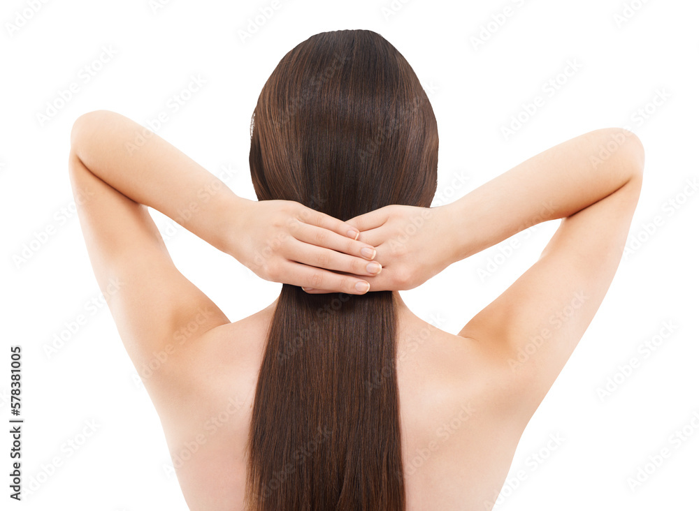 A beautiful woman undergone a salon treatment to improve the growth, wellness, and texture of her hair isolated on a PNG background. A beautiful woman undergone a salon treatment to improve the growth, wellness, and texture of her hair isolated on a PNG background.
