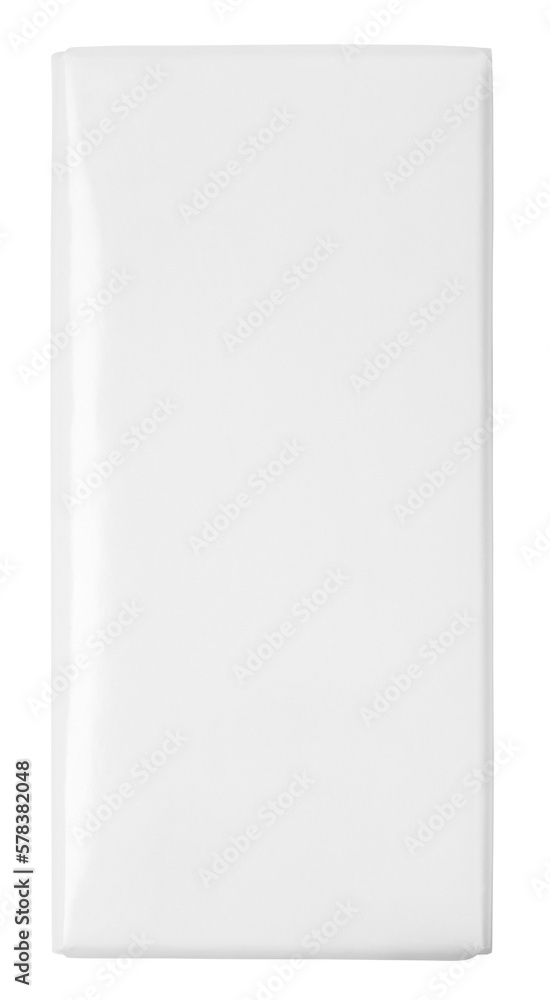 Top view of blank chocolate Bar Package isolated on transparent background Top view of blank chocolate Bar Package isolated on transparent background