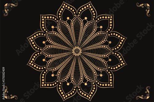 Eps flower mandala template design