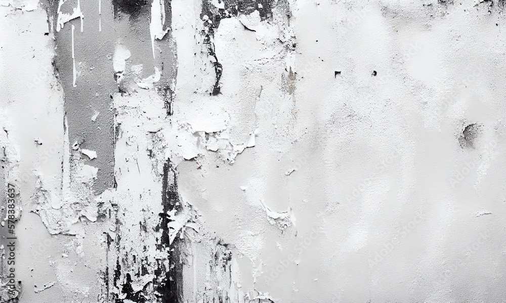 Texture of old white concrete wall for background, generative AI Texture of old white concrete wall for background, generative AI