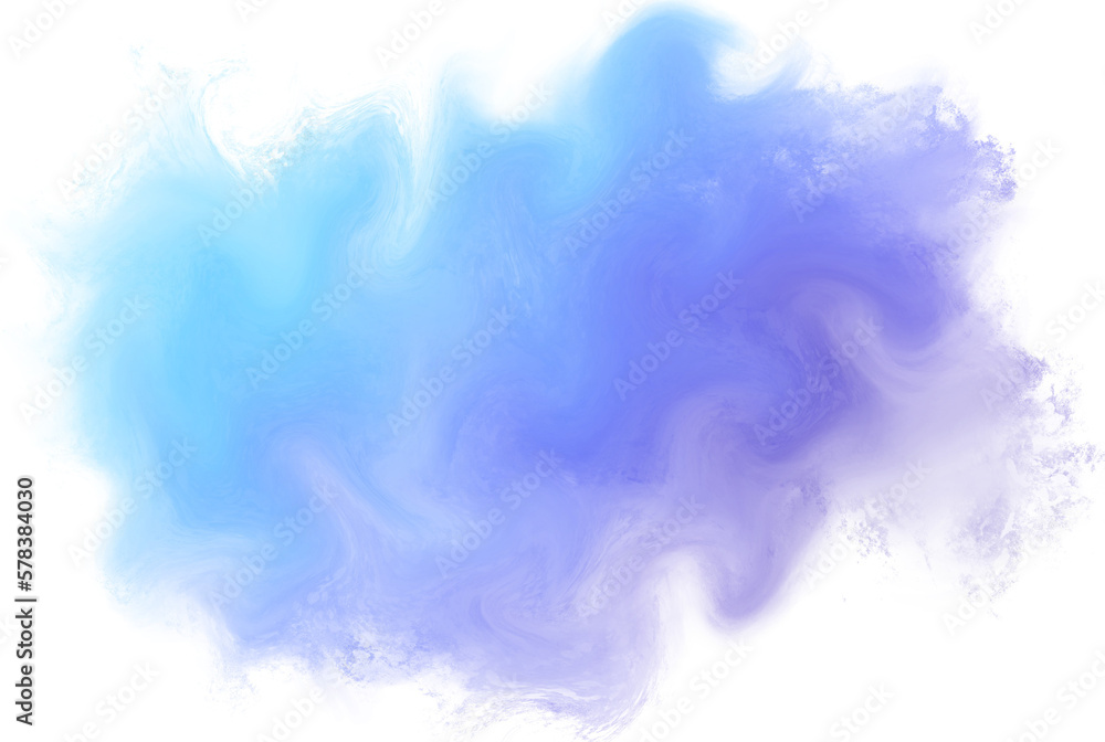 Blurry cloud watercolor paint isolated Blurry cloud watercolor paint isolated