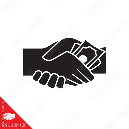 Corruption concept vector icon