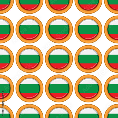 Pattern cookie with flag country Bulgaria in tasty biscuit Free Download Pattern cookie with flag country Bulgaria in tasty biscuit - GFXLoad