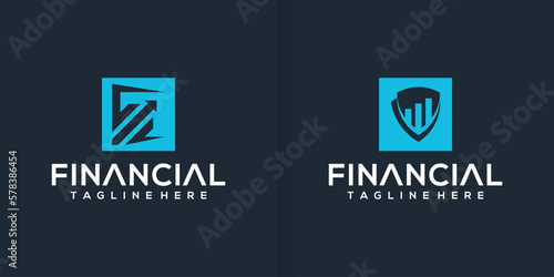 accounting design logo template collection