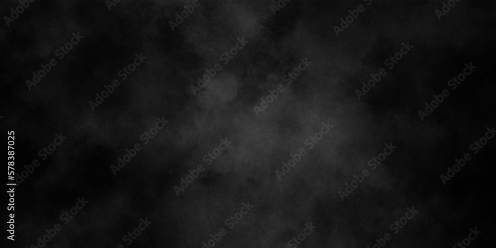 Abstract background with black wall surface, black stucco texture .Dark wall texture background for design. Black vector background texture, old vintage charcoal gray color paper with watercolor. 