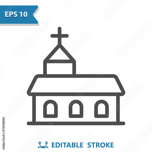 Church Icon. Chapel, Monastery, Building