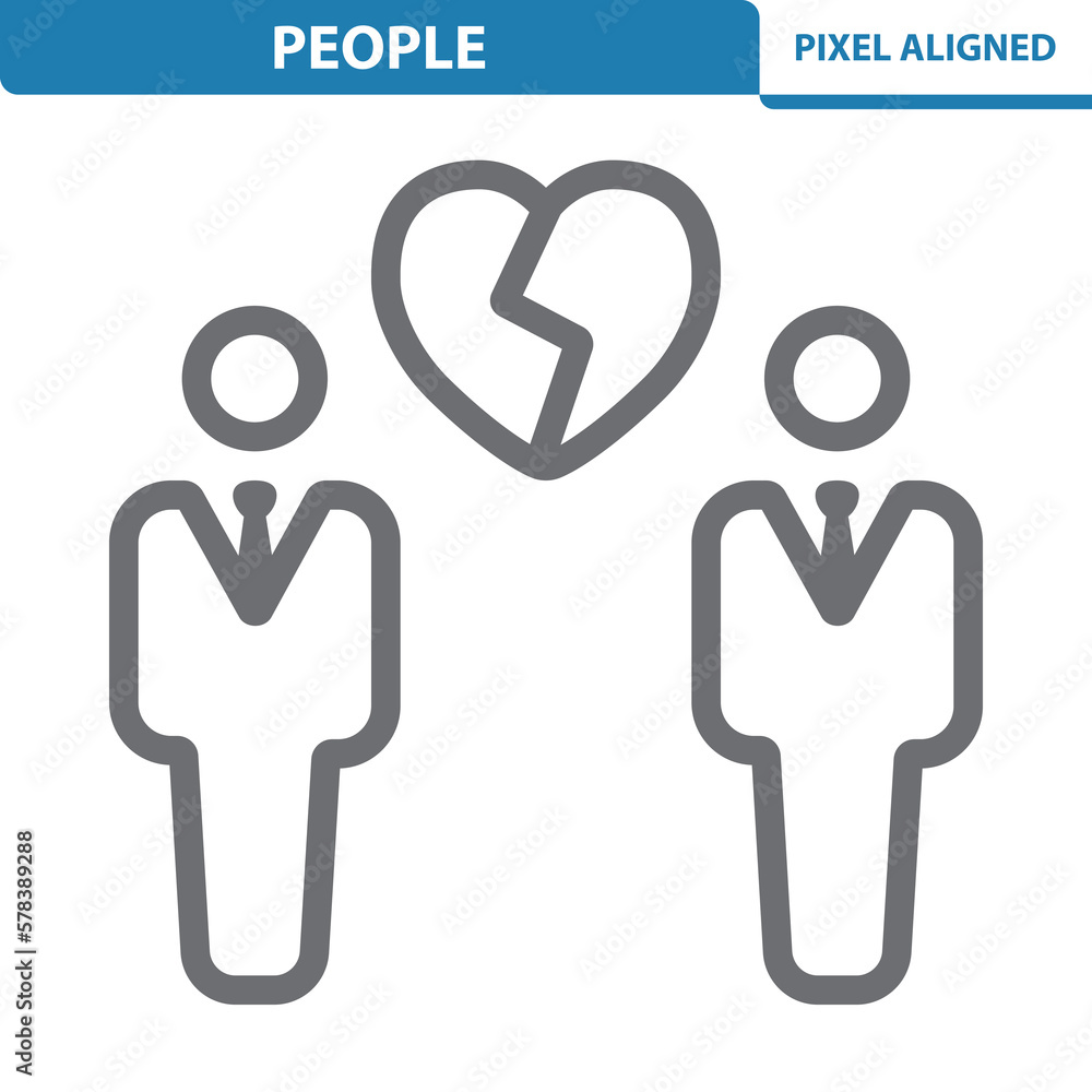 People Icon. Men, Gay, LGBTQI, Relationship People Icon. Men, Gay, LGBTQI, Relationship