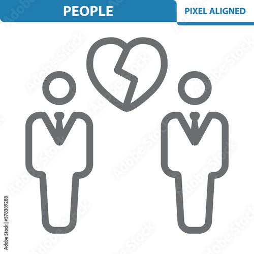 People Icon. Men, Gay, LGBTQI, Relationship