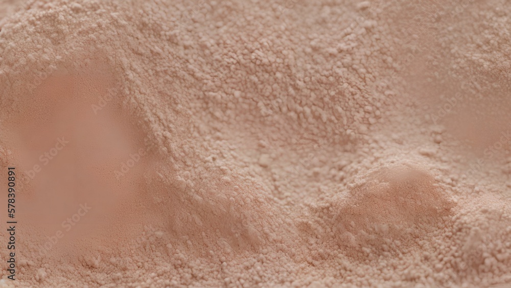 Fototapeta premium close up photo of macro powder cosmetic, generative art by A.I