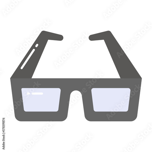 Well design vector of glasses in editable style, premium icon