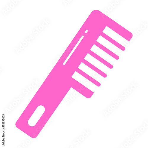 Hair comb vector in trendy style, premium icon
