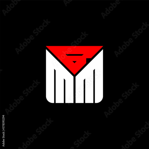 BMM letter logo abstract creative design. BMM unique design	