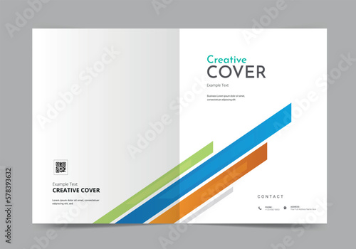 Brochure or template, annual report cover design background