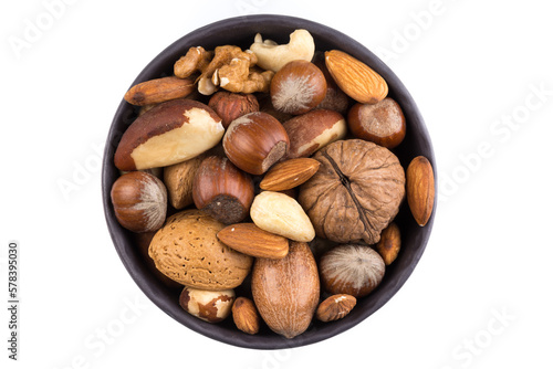 Nuts mix in bowl