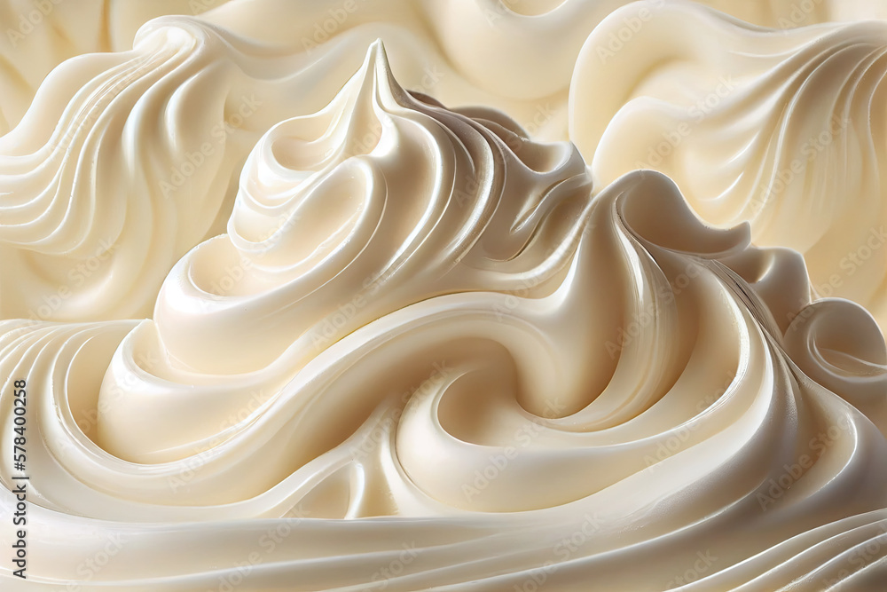 The surface of soap foam, delicate and smooth, glistens in the light.