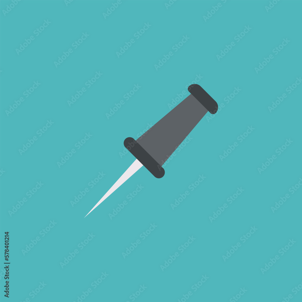 Vector illustration of office pin icon. Vector illustration of office pin icon.