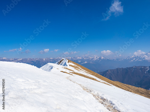 Trail on the range of Pizzo Baciamorti mountain photo