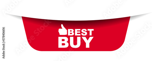 red vector illustration banner best buy