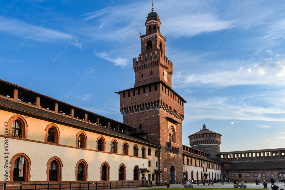 Milano, Castello Sforzesco, torre del Filarete 