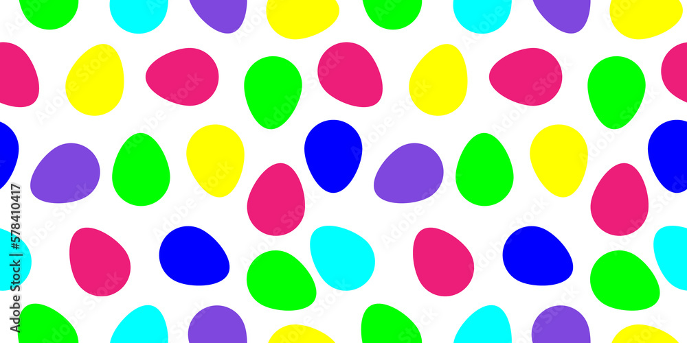 Obraz premium Easter colorful pattern with Easter eggs