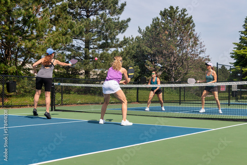 Pickleball Players in Action © pics721