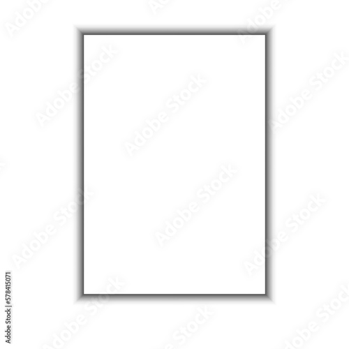 blank frame shadow