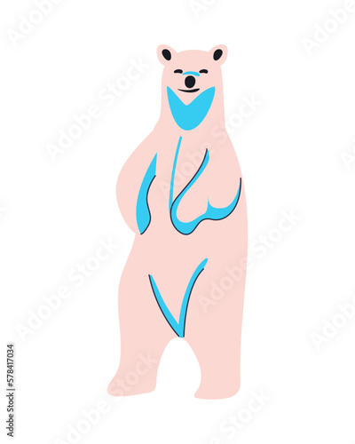 flat polar bear