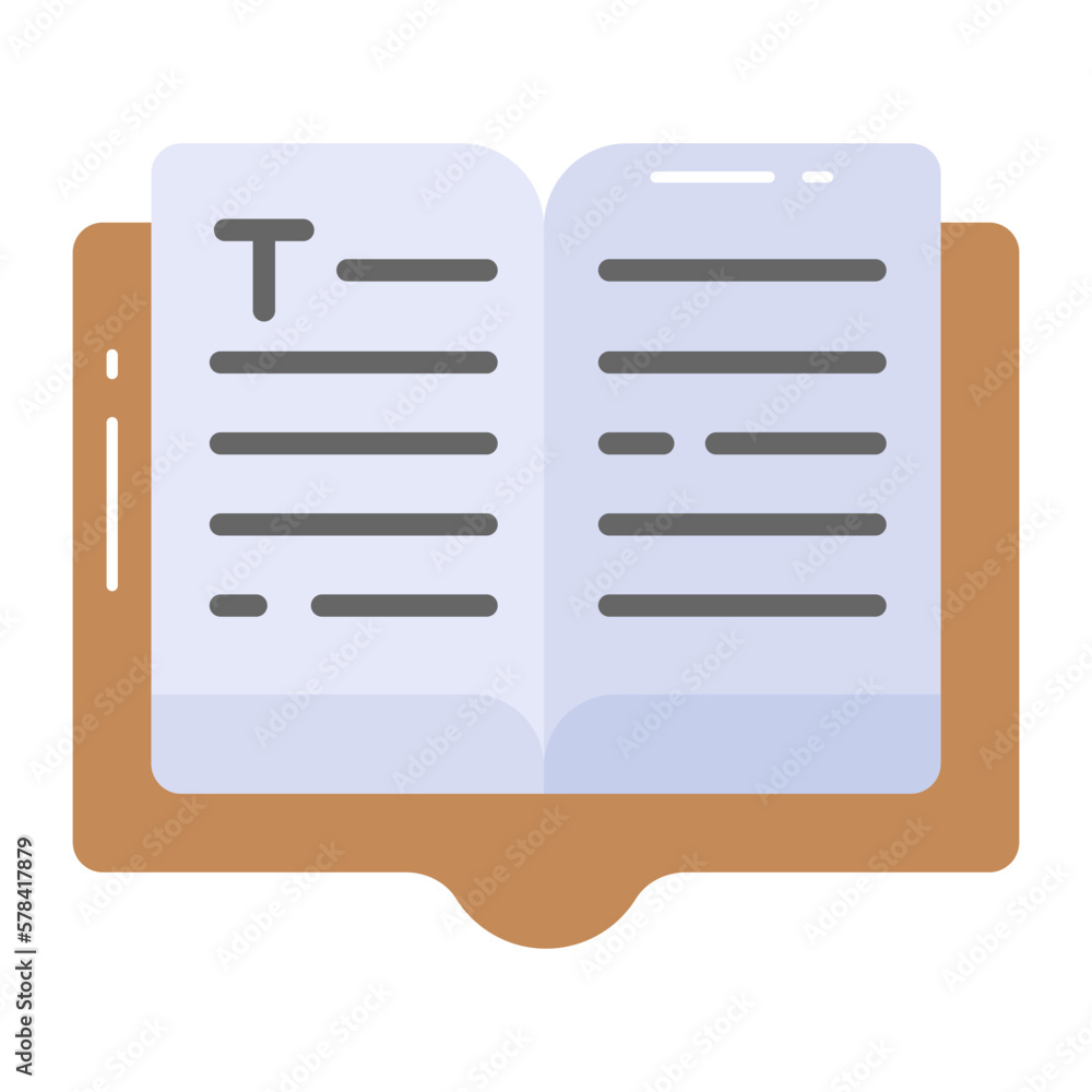 Vector design of open boon in modern style, editable icon Vector design of open boon in modern style, editable icon