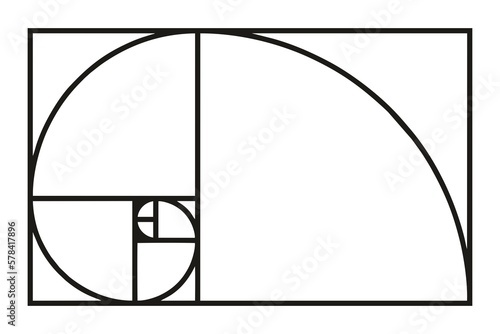 the golden ratio isolated image 