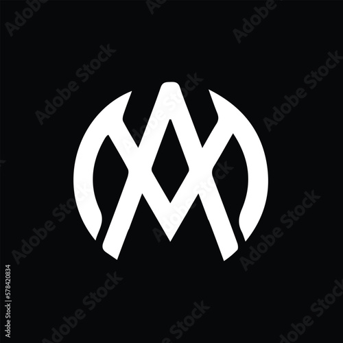 MA AM Logo Design, Creative Minimal Letter AM MA Monogram