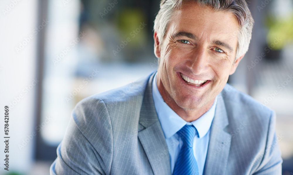 Yes, business is very good. Portrait of a confident-looking mature businessman. Yes, business is very good. Portrait of a confident-looking mature businessman.