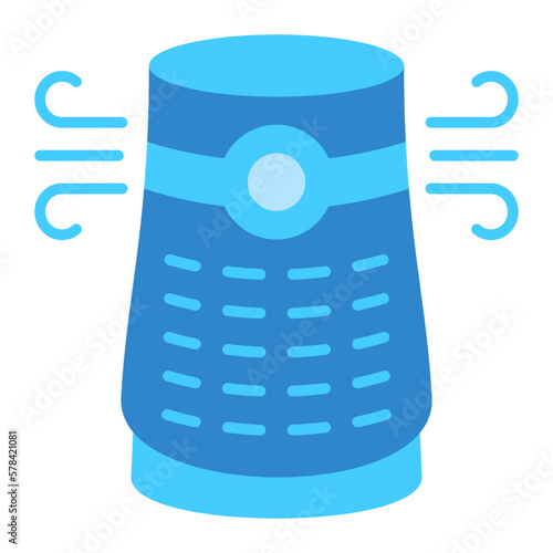 Air Purifier Flat Icon