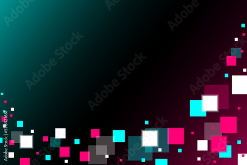 Colored modern background in the style of the social network. Digital background. Stream cover. Social media concept. Seamless pattern. Vector illustration