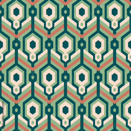 geometric pattern with hexagons