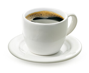 Leinwandbilder Kaffee Bar Schwarzer Espresso in transparenter Tasse  © Pic_It