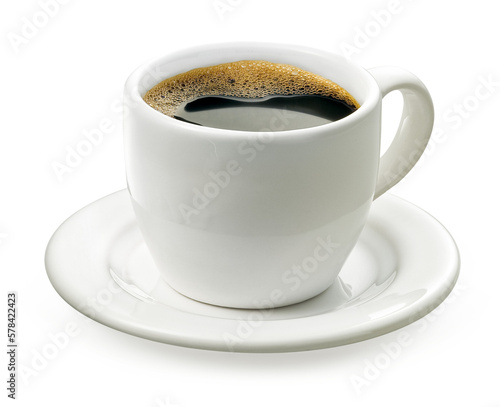 xícara com café preto em fundo transparente - café expresso 