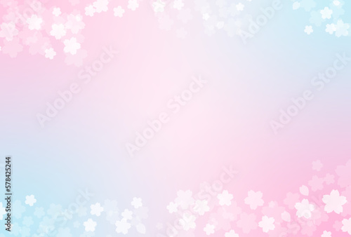 桜のグラデーション背景