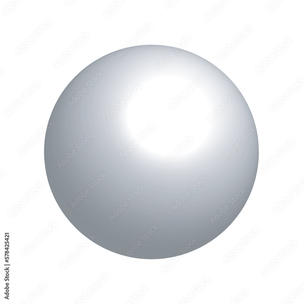 White pool ball icon isolated on white background, realistic 3d solid glossy billiard ball, white sphere shape. Vector illustration White pool ball icon isolated on white background, realistic 3d solid glossy billiard ball, white sphere shape. Vector illustration