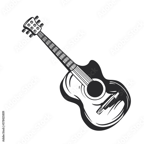 flat acoustic guitar