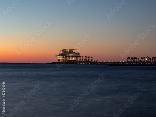 The St. Petersburg Pier, officially known as the St. Pete Pier during sunrise. © Red Lemon