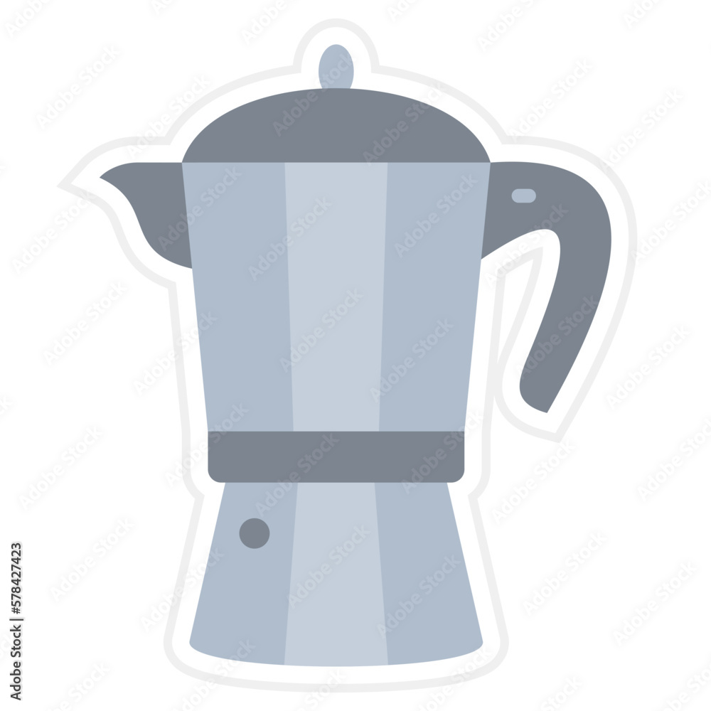 Coffee Maker Sticker Icon Coffee Maker Sticker Icon
