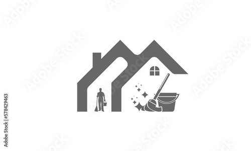 House Cleaning Logo, Cleaning Service Logo