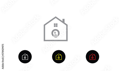 Click House Logo Template Design Vector