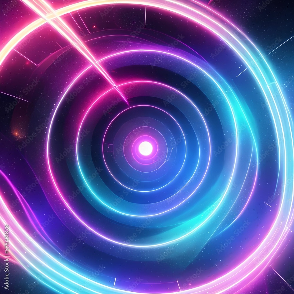 abstract fantasy glowing neon light galaxy tunnel hole, generative art by A.I abstract fantasy glowing neon light galaxy tunnel hole, generative art by A.I