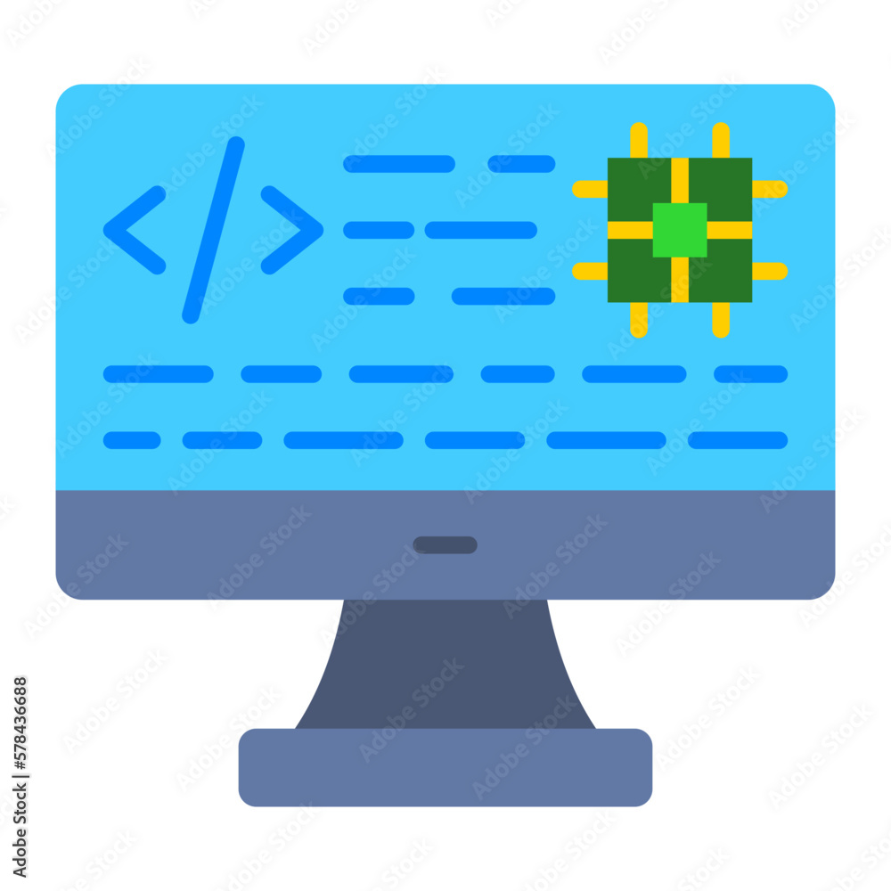 Coding Flat Icon Coding Flat Icon