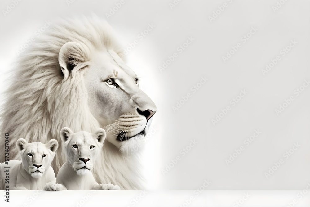 Beautiful White Lion Wallpaper